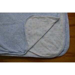 Simply Baby Blue Star Blanket White Security Lovey Blankie Receiving USA Made
